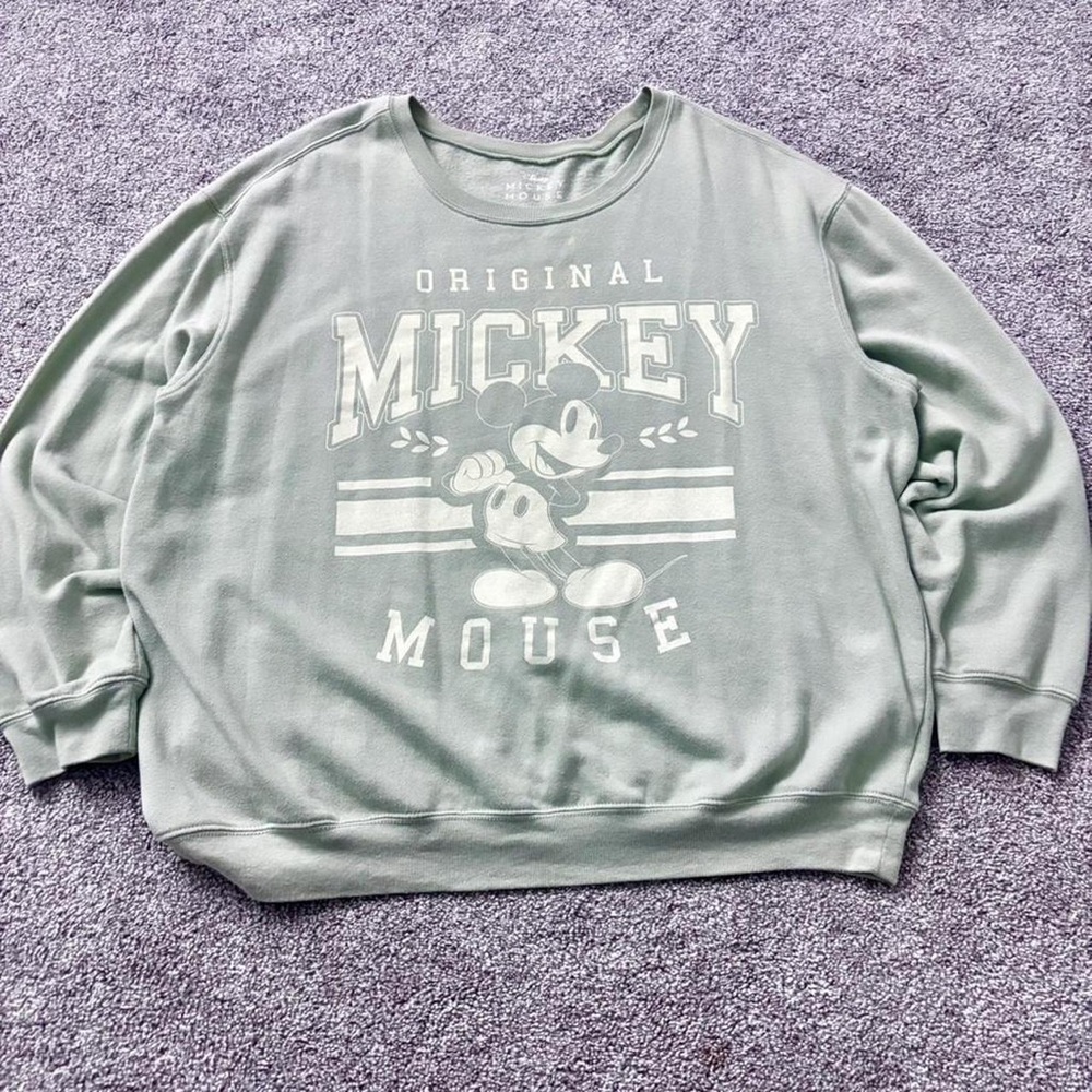 Disney Sage Mickey Mouse Long Sleeve Top